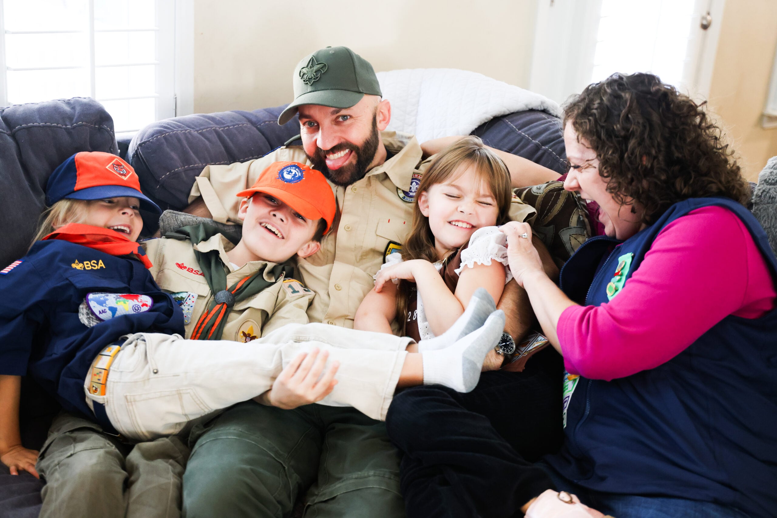 Candid family photography session in Atlanta by Brian + Lindsey Photography